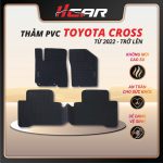 [Toyota Cross] Thảm lót sàn trải sàn ô tô PVC HCAR đời xe 2022